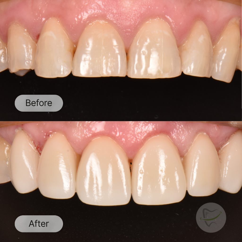SC: Veneers, after 2 weeks